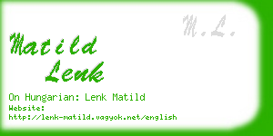 matild lenk business card